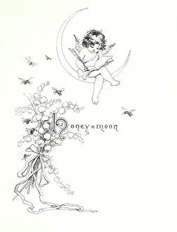 Crescent Moon Prints: Honeymoon, 1899. Creator: Frances Brundage