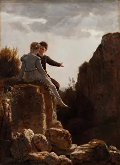 1890 Prints: The Honeymoon, c1890. Creator: Arnold Bocklin