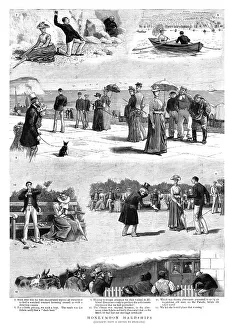 Honeymoon Prints: Honeymoon Hardships, part 2, 1890. Creator: Unknown