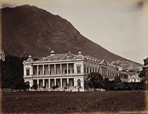 Hong Kong Prints: Hong Kong City Hall, c1873. Creator: William Pryor Floyd