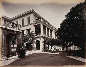 Hong Kong Prints: The Hong Kong Club building, Wyndham Street
