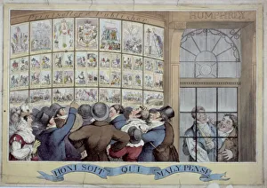Printseller Prints: Honi soit qui mal y pense, 1821