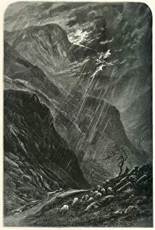Cumbria England Gallery: Honister Crag and Pass, c1870