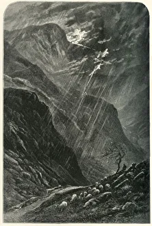 Gradient Prints: Honister Crag and Pass, c1870