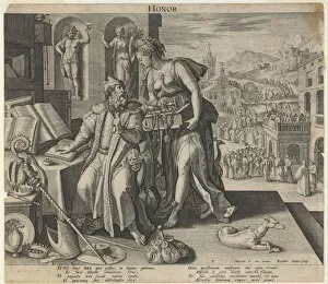 Honor, 1591. Artist: Sadeler, Raphael, the Elder (1560-1628)