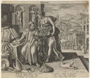 Honor, 1591. Artist: Sadeler, Raphael, the Elder (1560-1628) Honor, 1591. Artist: Sadeler, Raphael, the Elder (1560-1628)