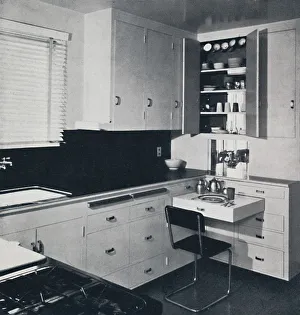 Fitted Kitchen Prints: Honor Easton - The Kitchen In the house of Dr. Ian Campebell, 1940