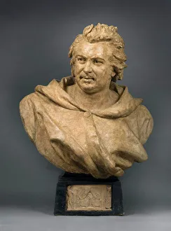 Plaster Prints: Honoré De Balzac, 1877. Creator: Pierre Eugene Emile Hebert