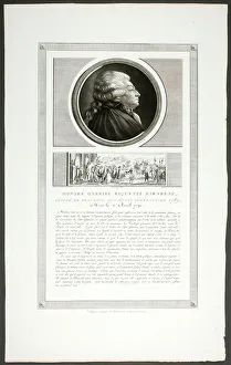 Charles Fran And Xe7 Gallery: HonoreGabriel Riquetti Mirabeau, Deputy of the Provence Region, from Tableaux histor... 1798–1804