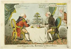 Cake Prints: The Honors of the Sitting, published January 30, 1805. Creator: Charles Williams