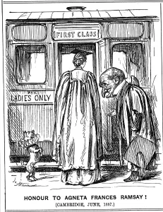 Sexism Prints: Honour to Agneta Frances Ramsay! Cambridge, June, 1887. Artist: George du Maurier