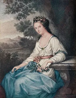 Cut Flower Prints: Honourable Anne Damer, 17th century, (1904). Artist: Thomas Ryder