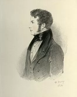 Georgiana Gallery: The Honourable John Ponsonby, afterwards the Earl of Bessborough, 1834. Creator: Alfred d Orsay