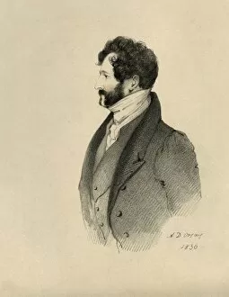 Count Dorsay Gallery: The Honourable Lincoln Stanhope, 1836. Creator: Richard James Lane