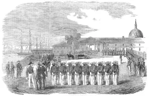 Bosphorus Prints: Honours paid to the remains of Captain Hyde Parker