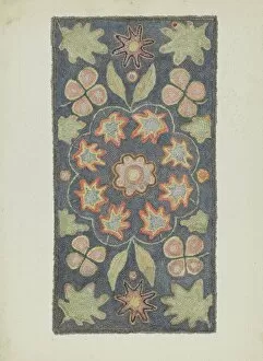 Hooked Rug, 1935/1942. Creator: Dorothy Lacey