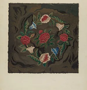 Hooked Rug, c. 1936. Creator: Jules Lefevere
