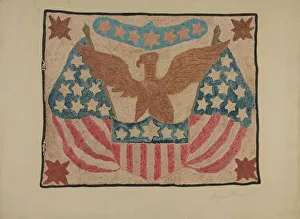 Carpet Collection: Hooked Rug, c. 1939. Creator: Georgine E. Mason