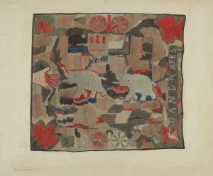 Hooked Rug, c. 1939. Creator: Henry Granet