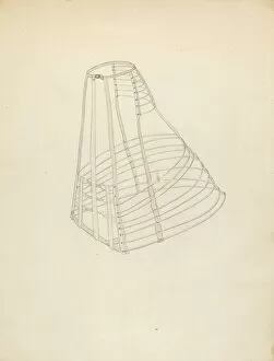 Watercolor And Graphite On Paperboard Collection: Hoop, c. 1940. Creator: Jean Gordon