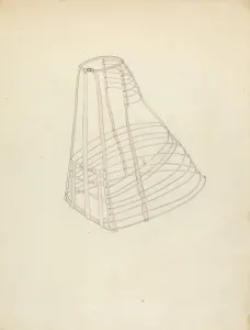 Watercolor And Graphite On Paperboard Collection: Hoop, c. 1940. Creator: Jean Gordon