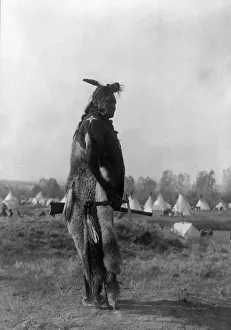 Tipis Prints: Hoop On the Forehead [E], c1908. Creator: Edward Sheriff Curtis
