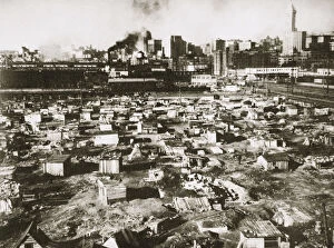 Unemployed Collection: A Hooverville on waterfront of Seattle, Washington, USA, Great Depression, March 1933