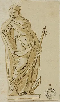 John Michael Rysbrack Prints: Hope: Design for the Unexecuted Monument to the First Duke of Marlborough