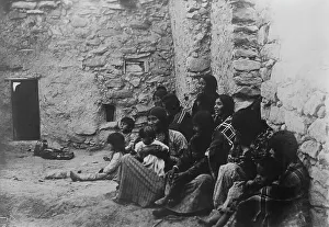 Hopi Prints: Hopi life, c1907. Creator: Edward Sheriff Curtis