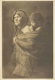 Hopi Gallery: A Hopi Mother, 1921. Creator: Edward Sheriff Curtis