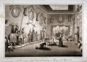 William Marshall Prints: The Hoplotheca, Brook Street, Westminster, London, c1810. Artist: Thomas Sutherland