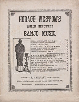 Horace Weston's World Renowned Banjo Music, 1883. Creator: Unknown