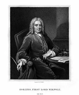 W Holl Gallery: Horatio Walpole, 1st Baron Walpole of Wolterton, English diplomat and politician, (1831)