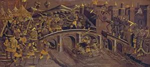 Tuscany Prints: Horatius Cocles Defends the Roman Bridge against Porsenna