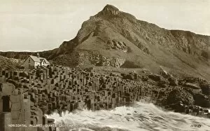 Northern Ireland Gallery: Horizontal Pillars, Giants Causeway, late 19th-early 20th century. Creator: Unknown