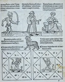 Horoscope types, 1488. Creator: Unknown