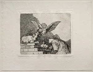 18th 19th Century Prints: The Horrors of War: Feline Pantomime. Creator: Francisco de Goya (Spanish, 1746-1828)