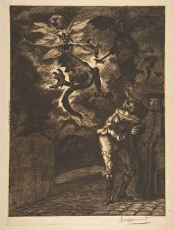 Hors de mon soleil, canailles! (Panurge sortant de chez Raminagrobis), 1854-1855