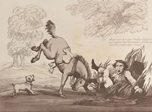 Horse Accomplishments, Sketch 12: A Vaulter !!, August 1, 1799. August 1, 1799