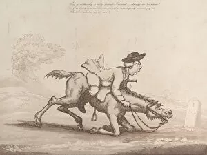 Images Dated 5th May 2020: Horse Accomplishments, Sketch 4: A Devotee !!, August 1, 1799. August 1, 1799