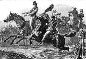 Jump Prints: The Horse Show at the Agricultural Hall: the fence and water jumping