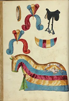 Equestrian Equipment Prints: Horse Armor, about 1560-1570. Creator: Unknown