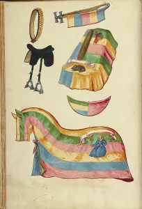 Equestrian Equipment Prints: Horse Armor, about 1560-1570. Creator: Unknown