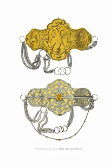 Fyodor Grigoryevich 1801 1892 Prints: Horse bridle decoration. From the Antiquities of the Russian State, 1849-1853