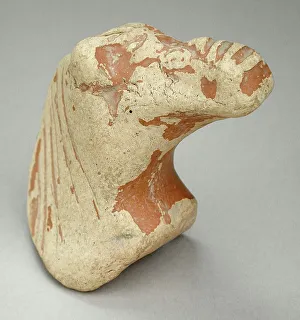 Central Asia Prints: Horse Bust, 5th-6th century. Creator: Unknown