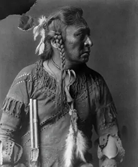 Buckskin Prints: Horse Capture-Atsina, c1908. Creator: Edward Sheriff Curtis