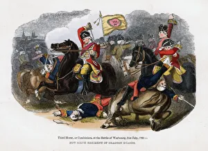 Seven Years War 1756 1763 Prints: Third Horse, or Carabiniers, at the Battle of Warburg, 31st July 1760