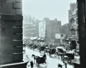 Council Prints: Horse-drawn vehicles in High Holborn, London, 1898