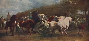 Virtue And Company Collection: The Horse Fair, 1855, (c1915). Artists: Rosa Bonheur, Nathalie Micas
