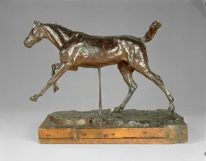 Horse Galloping on the Right Foot, late 1880s. Creator: Edgar Degas Horse Galloping on the Right Foot, late 1880s. Creator: Edgar Degas